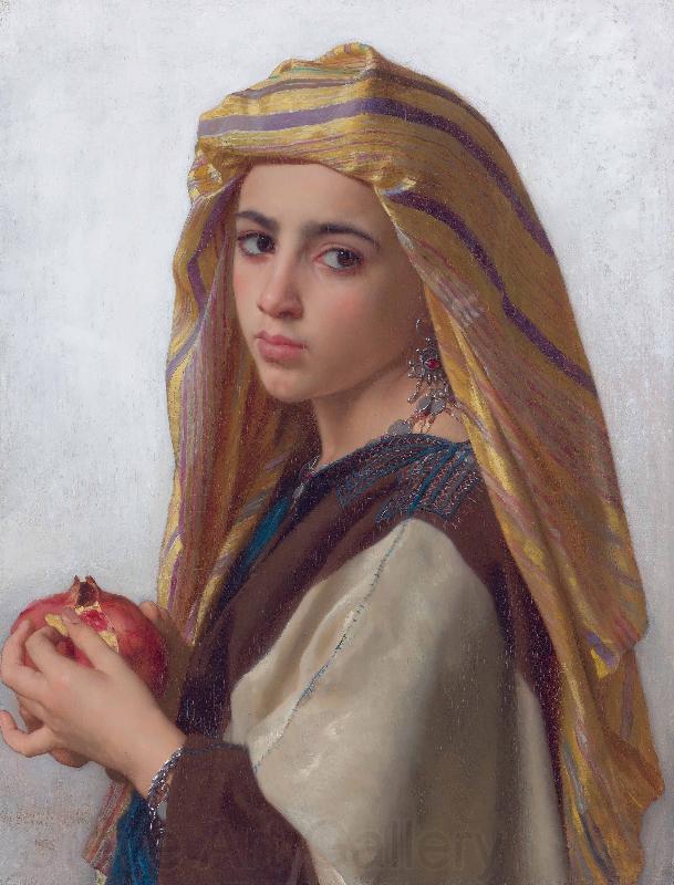 William-Adolphe Bouguereau Girl with a pomegranate